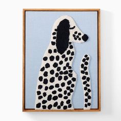 West Elm x PBK Puppy Woven Framed Art Kids Artwork Wall, Eclectic Nursery Decor, Puppy Nursery Theme, Felt Wall Art, Wall Painting Frames, Animal Wall Mount, Eclectic Nursery, Puppy Wall Art, Puppy Nursery