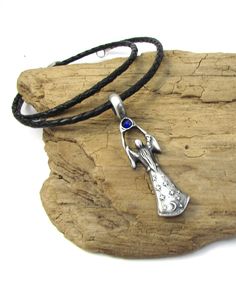 ~ Wizard Pendant Necklace. ~ One (1) Wizard Pendant (Selected at Random). ~ Color: Antiqued Pewter, ~ Size: 54x14mm Wizard Pendant, ~ Stone: Blue Swarovski Crystal, ~ Crafted of Fine Lead-Free Pewter, ~ 3mm Braided Leather Bolo Cord Necklace, ~ Clasp: Stainless Steel Lobster Claw. ~ Available Colors: 1. Black 2. Antique Brown 3. Dark Brown 4. Saddle Tan 5. Natural 6. Antique Red 7. Black & Red 8. Black & Brown 9. Black & Silver ~ See Photo (9) for colors examples. ~ See Photo (10) to Wizard Necklace, Braided Leather Necklace, Necklace Clasp, Leather Corded Necklace, Antique Pewter, Cord Necklace, Random Color, Braided Leather, Leather Necklace