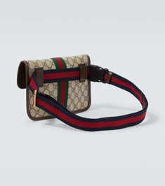 Ophidia GG Small Canvas Belt Bag in Beige - Gucci | Mytheresa Luxury Coated Canvas Belt Bag For Everyday, Designer Belt Bag With Removable Belt For Everyday Use, Designer Belt Bag With Gold-tone Hardware For Travel, Brown Leather Gucci Belt Bag, Designer Belt Bag With Gold-tone Hardware For Everyday Use, Gucci Brown Leather Belt Bag, Luxury Gucci Bag With Logo Strap, Designer Gucci Bag With Logo Strap, Gucci Luxury Bag With Logo Strap