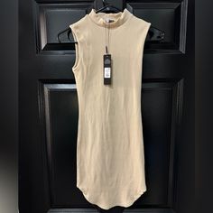 Fashion Nova Maddison Snatched Dress In Cream Size Small. (Xs Girlies This Will Absolutely Fit You As It Runs Small). Material Is Stretchy. Dress Is Very Short On Me So Not Able To Wear As It’s Shorter Than I Usually Wear (I’m 5’9”). Great For Shorter Girlies Or Short Torso Girlies. Brand New With Tags - Never Worn Out. Spring High Neck Beige Mini Dress, Beige High Neck Mini Dress For Spring, High Neck Beige Mini Dress For Spring, Spring Casual High Neck Bodycon Dress, Casual High Neck Bodycon Dress For Spring, Spring Beige High Neck Mini Dress, Casual High Neck Beige Mini Dress, Casual High-neck Beige Mini Dress, Summer High Neck Beige Dress