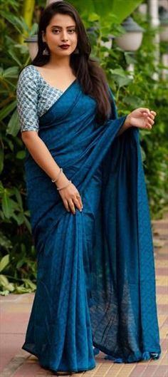 Blue color Saree in Jute fabric with Weaving work Blue Cutdana Blouse Piece, Blue Cotton Saree With Zari Weaving, Blue Cotton Saree With Self Design, Blue Cotton Blouse For Wedding, Blue Cotton Saree With Pallu, Blue Cotton Blouse Piece With Traditional Drape, Traditional Blue Cotton Blouse Piece, Blue Handloom Blouse Piece For Wedding, Traditional Drape Blue Cotton Blouse Piece