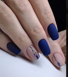 Bright Manicure, Blue Matte Nails, Idea For Summer, Trendy Manicure, Minimal Nails Art, Manicure Nail Art, Hello Nails, Matte Nails Design