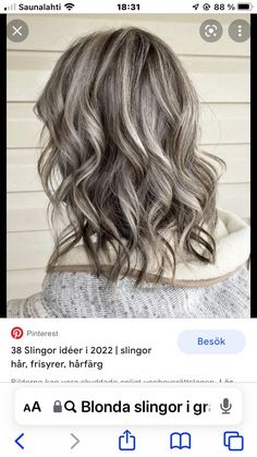 Ash Grey Hair, Gray Highlights, For Brunettes Highlights, Highlights Caramel, Grey Blonde Hair, Grey Hair Transformation, Brunettes Highlights, Summer Highlights, Grey Hair Inspiration