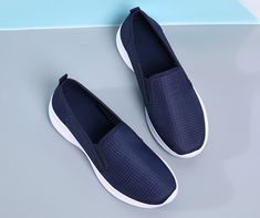 Umai Slip-On – Ultra Seller Shoes Casual Blue Slip-on Walking Shoes, Blue Slip-on Walking Shoes For Spring, Casual Blue Breathable Slip-on Sneakers, Casual Blue Walking Shoes With Flat Heel, Casual Comfortable Blue Walking Shoes, Non-slip Slip-on Sneakers, Blue Flat Slip-ons Casual Style, Blue Slip-on Casual Loafers, Comfortable Blue Slip-ons For Summer