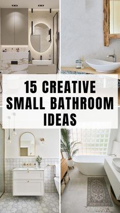 Looking for budget-friendly small bathroom ideas? We’ve got 15 quick makeover tips that are affordable and easy to implement. Whether it’s small bathroom decorations or small bathroom design ideas, this post is filled with creative solutions. Explore ideas for a small bathroom makeover that will leave your space refreshed without breaking the bank. Click now to read more! Small Full Bathroom, Very Small Bathroom, Space Saving Hacks, Space Saving Bathroom, Bathroom Stuff, Small Bathroom Organization, Glass Shower Enclosures, Corner Sink, Farmhouse Ideas