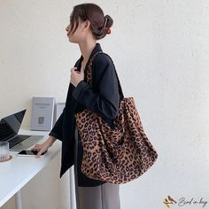 Bird in Bag - Bags female bags large capacity trendy fashion leopard print shoulder bag female personality zebra print tote bag Large Capacity Leopard Print Bag For Shopping, Leopard Print Large Capacity Rectangular Bag, Large Capacity Leopard Print Tote Shoulder Bag, Large Capacity Leopard Print Shoulder Bag For Travel, Large Capacity Leopard Print Bag For Daily Use, Leopard Print Large Capacity Satchel Bag, Leopard Print Large Capacity Shoulder Bag For Travel, Trendy Leopard Print Bag For Daily Use, Casual Leopard Print Tote Bag