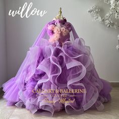 The Willow gown from Violet Mink is perfect for the flower girl in your life. Featuring signature layers of horsehair tulle ruffles Purple Fitted Ball Gown Princess Dress, Purple Ball Gown Princess Dress For Wedding, Elegant Purple Princess Dress For Prom, Purple Princess Ball Gown, Purple Dress With Fitted Bodice For Quinceanera, Lavender Princess Dress For Wedding, Elegant Lavender Dress For Quinceanera, Purple Princess Dress With Fitted Bodice, Elegant Purple Princess Dress For Pageants