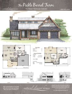 the pebble barn farm floor plan is shown in this image, and features three separate rooms