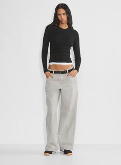 HOMESTRETCH™ CREW LONGSLEEVE | Aritzia Womens Sweat Suits, Aritzia Basics, Winter Favorites, Sweat Suits, Women's Loungewear, Sweat Suit, Blouse Jeans, Cargo Skirt, Basic Shirts