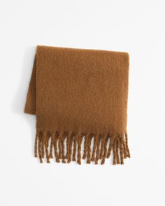 Women's Chunky Scarf | Women's Accessories | Abercrombie.com Warm Scarves For Fall Cold Weather, Warm Scarves For Cold Weather In Fall, Warm Scarves For Fall And Cold Weather, Casual Brown Scarf For Fall, Cozy Soft Wool Knit Scarves, Casual Wool Scarves For Fall, Cozy Brown Shawl For Fall, Brown Wool Casual Scarf, Cozy Solid Soft Knit Scarf