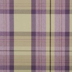 a purple and beige plaid fabric