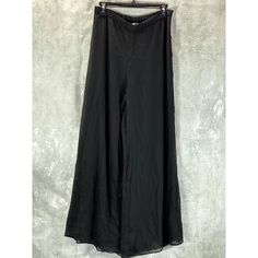 Vince Camuto Women's Black Wide-Leg Yoryu Relaxed-Fit Pull-On Pants Sz M Relaxed Fit Through Hips And Thighs; Wide Leg Pull-On Style With Encased Elastic At Back Waistband Polyester Machine Washable Imported This Is A New With Tags/Box Item. Please Refer To Images. Approx. Measurements: (Hung) * Waist: 14" * Inseam: 30" * Length: 42" * Leg: 11" * Hip: " Retail Price: $- Black Wide-leg Rayon Pants, Black Rayon Bottoms For Workwear, Black Wide Leg Pants For Summer, Casual Black Rayon Pants, Black Rayon Casual Pants, Black Rayon Pants With Elastic Waistband, Black Rayon Bottoms For Spring, Black Rayon Long Pants, Spring Black Rayon Bottoms