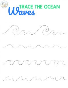 trace the ocean waves for kids