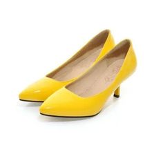 Classic Women Kitten heel Patent Leather Dress shoes Pointy toe OL Pumps Plus Sz | eBay Yellow Spring Heels For Office, Yellow Round Toe Heels For Work, Yellow Closed Toe Heels For Fall, Yellow Court Shoes For Spring, Yellow Almond Toe Court Shoes For Spring, Yellow Round Toe Heels For Office, Yellow Closed Toe Heels For Work, Yellow Patent Leather Heels For Spring, Yellow Closed Toe Heels For Workwear