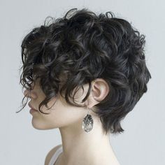 Cute Short Curly Hairstyles, Girls Short Haircuts, Short Hairstyles For Thick Hair, Haircuts For Curly Hair, Girl Haircuts