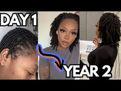 DETAILED 2 Year Visual Locs Journey | 1 - 24 Months Starter Locs Journey (Dreadlocks Journey) - YouTube Loc Journey Progress, Starter Locs Journey, Dreadlocks Journey, Starter Locs, Loc Journey, Loc Styles