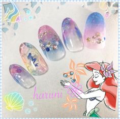 Mermaid Nail, Nail Art Disney, Mermaid Nails, Pretty Nail Art Designs, Disney Nails, Kawaii Nails, Pretty Nail Art, Perfect Sense