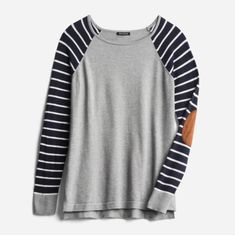 Nwt Stitch Fix Pink Clover Jayden Elbow Patch Pullover Sweater In Gray And Navy And White Stripes. Brown Elbow Patches. Crew Neck. Super Soft Material. Great For Spring! Smoke Free, Pet Friendly Home Stitch Fix 2020, Pink Clover, Fix Clothing, Stitch Fix Fall, Clothes Board, Spring Capsule, Casual Outfit Inspiration, Stitch Fix Outfits, Online Closet