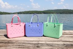 Our summer Bogg colors are here and we are obsessed! Trendy Tote Bag For Outdoor Activities, Green Summer Bags For Outdoor Activities, Green Bags For Summer Outdoor Activities, Green Bags For Outdoor Summer Activities, Waterproof Summer Bags, Summer Bags, Recyclable For Everyday Use, Lightweight Green Bags For Everyday Use, Lightweight Green Bag For Everyday Use, Waterproof Everyday Bag For Summer