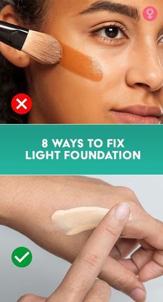 How To Fix Wrong Foundation Shade, Foundation Blending Tips, How To Fix Foundation That Is Too Light, How To Make Foundation Darker, How To Make Foundation, How To Use Foundation, Makeup Routine Guide, Dark Foundation, Dusky Skin