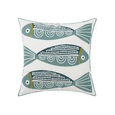 44231599095971 Fish Pillow, Geometric Pillow Covers, Bohemian Room, Geometric Embroidery, Yellow Daisies, Embroidered Cushions, Blue Color Schemes, Geometric Pillow, Timeless Accessories