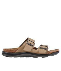 Women's Birkenstock Arizona Rugged Sandals | Sandals at L.L.Bean Leather Slides With Cushioned Footbed For Outdoor, Leather Sandals With Cork-bed Midsoles For Outdoor Activities, Comfortable Sandals With Leather Footbed For Outdoor, Sandals With Cork-bed Midsoles For Outdoor Activities, Comfortable Leather Footbed Sandals For Outdoor, Outdoor Leather Footbed Sandals, Rugged Outdoor Sandals With Leather Footbed, Adjustable Outdoor Footbed Sandals With Textured Footbed, Rugged Sandals With Textured Footbed And Round Toe