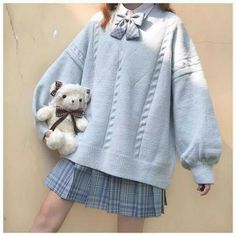 Kawaii Clothes, Cable Knit Sweater, New Instagram, Kawaii Fashion, Haiti, Preppy Style, Uganda, Guatemala, Ghana