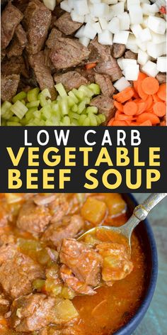 this low carb vegetable beef soup is so good it's full of flavor