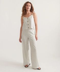 Allison Hemp Trouser – Marine Layer Beachy Relaxed Cotton Bottoms, Comfortable Wide Leg Summer Trousers, Relaxed Fit Linen Wide Leg Pants For Day Out, Relaxed Cotton Wide Leg Pants For Day Out, Relaxed Wide Leg Cotton Pants For Day Out, Effortless Summer Loungewear Wide Leg Pants, Comfortable Linen Pants For Vacation, Summer Ankle-length Wide Leg Pants With Relaxed Fit, Comfortable Wide Leg Summer Pants