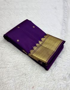 Bridal Collection Violet Color Pure Kanchipuram Silk Saree | Indian Traditional Ethnic Saree | Wedding or Party Wear Saree | Handwoven Gift Saree for Her Product Details : Saree Type : Pure Kanchipuram Silk Saree Golden Zari, Silk Mark Certified Blouse Piece : Yes (Un-Stitched) Saree Length : 5.5 Meters Blouse Piece Length : 80 cm Saree Weight : 0.9 kg Saree Fabric : Pure Kanchipuram Silk  Color : As shown in the picture Work : weaving Pattern : designer Occasion: Party Wear, Formal Wear, Festiv Ceremonial Silk Churidar With Traditional Drape, Elegant Purple Churidar With Pallu, Ceremonial Festive Churidar With Pallu, Festive Ceremonial Churidar With Pallu, Ceremonial Art Silk Churidar With Zari Work, Ceremonial Art Silk Churidar With Cutdana, Purple Churidar For Wedding With Pallu Detail, Gold Churidar With Cutdana For Ceremonial Occasions, Ceremonial Gold Churidar With Cutdana