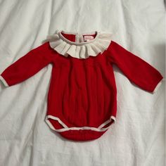 Softest Material And So Sweet On! Newborn. Fitted Red Tops For Playtime, Jack One Piece, Baby Orange, Grey Trench Coat, Ruffle Bodysuit, Red Romper, Girls Tie, Boy Onesie, Knitted Romper