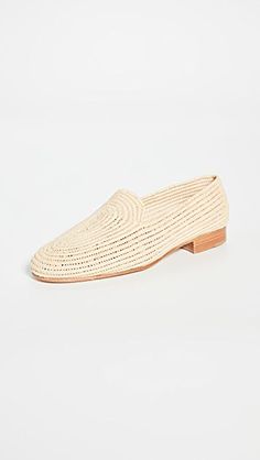 Carrie Forbes Atlas Loafers | SHOPBOP Classic Loafers With Woven Sole And Almond Toe, Classic Slip-ons With Woven Sole And Round Toe, Classic Beige Loafers With Woven Sole, Classic Loafers With Woven Sole, Classic Loafers With Woven Sole And Flat Heel, Natural Color Slip-on Loafers For Spring, Natural Slip-on Loafers For Spring, Formal Beige Loafers With Woven Sole, Chic Beige Loafers With Woven Sole