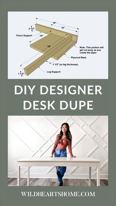 Are you looking for modern DIY furniture ideas for your home or office? Creating the perfect office desk with a designer look for less has never been easier. In this article, we’ll show you how to make a designer office desk dupe with step-by-step instructions and inspiration from our own designs. From colors and materials to storage and design plans, there are plenty of options to make your own designer office desk. Please visit us for more DIY Furniture and Office ideas. Restoration Hardware Table, Diy Office Desk, Desk Tops, Designer Desk, Foam Insulation Board, Office Desk Designs, Designer Office, Diy Furniture Ideas, Perfect Office