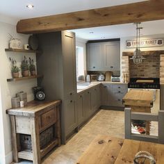 the kitchen is clean and ready for us to use in its new owner's home