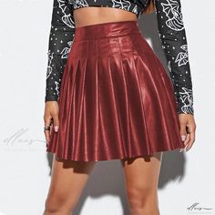 Pleated Pencil Skirt, Red S, Types Of Skirts, Wine Red, Pleated Skirt, Pencil Skirt, Pencil, Wine, Skirt