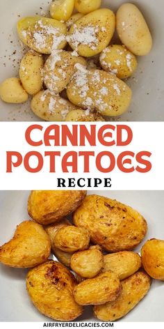 Air Fryer Canned Potatoes Recipe Quick And Easy Potato Recipes Air Fryer, Canned Potatoes Recipes, Easy Air Fryer Potatoes, Air Fryer Potato Recipes, Can Potatoes Recipes, Air Fryer Potatoes, Canned Potatoes, Fast Cooking, Making Breakfast