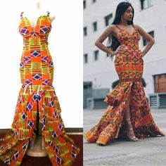 Make a statement with this beautiful African kente dress sewn with love.It is fully lined with a back zipper  Its made of 100% African cotton print. Please be informed that If you want same fabric, the kente print pattern may differ a bit because kente has lots of pattern and same may not be Fitted Orange Maxi Dress For Dress Down Occasions, Orange Maxi Dress For Dress Down Occasions, Orange Maxi Length Evening Dress, Fitted Orange Floor-length Dress, Orange Fitted Floor-length Dress, Orange Fitted Maxi Length Evening Dress, Fitted Orange Maxi Length Evening Dress, Orange Fitted Maxi Evening Dress, Fitted Sleeveless Bohemian Gown