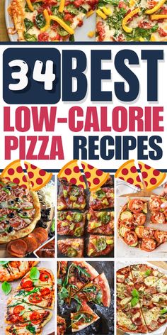 Enjoy guilt-free pizza with these tasty low calorie recipes. Low Fat Pizza Recipes, Low Calorie Pizza Recipes, Sicilian Pizza Recipe, Pizza Recipies, Clean Eating Pizza, Quinoa Pizza Crust, Sheet Pan Pizza, Low Calorie Pizza, Homemade Dough Recipe