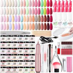 PRICES MAY VARY. 【Professional Dip Powder Kit】kit contains 36 colors nail dipping powder 10g/0.35oz,4*(15ml/0.5fl.oz base coat activator top coat brush saver),1*portable nail drill machine,1*polishing head box,1*ceramic head,1*adjustable speed usb cable,1*dip powder recycling tray,1*stainless steel cuticle pusher,1*cuticle nippers,1*nail file,1*nail polishing block,1*detail brush,10*remover clips,1*nail clippers,10*nail sticks,1*cuticle remover pen,1*cuticle oil,1*powder brush,1*cuticle knife tr Nail Dip Kit, Acrylic Nail Starter Kit, Dip Nail Powder, Skin Darkening, Dip Manicure, Diy Salon, Dip Nail, Cuticle Nipper, Cuticle Remover