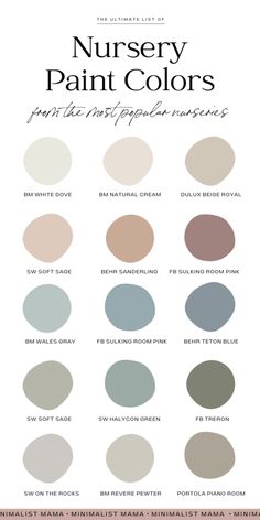 Neutral Walls Nursery, Best Paint Colors For Nursery, Gender Neutral Room Colors, Neutral Paint For Nursery, Vintage Nursery Paint Colors, Nursery Ideas Paint, Botanical Nursery Ideas, Subtle Nursery Themes, Gender Neutral Paint Colors For Nursery