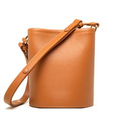 100% Pure Colour Genuine Leather Women Shoulder Crossbody Bags 2023 High Quality Cowhide Small Ladies Messenger Bucket Tote Sac Crossbody Bags 2023, Bucket Tote, Bucket Handbags, Small Lady, Leather Bucket, Casual Tote, Leather Bags, Pure Color, Crossbody Bags