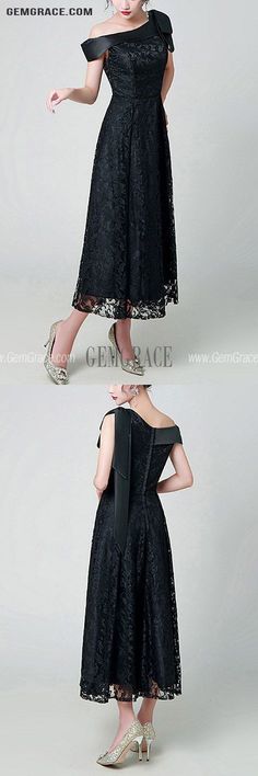 10% off now|Free shipping world-wide. Black Lace Aline One Shoulder Party Dress at GemGrace. Click to learn our pro custom-made service for wedding dress, formal dress. View #BridalPartyDresses for more ideas. Elegant Black Lace Dress For Banquet, Elegant Off-shoulder Lace Dress For Party, Black Lace Dress For Banquet, A-line Lace Party Dress, Elegant Off-shoulder Lace Dress For Formal Events, Elegant One-shoulder Lace Dress, One Shoulder Lace Party Dress, Black Lace A-line Evening Dress, One-shoulder Lace Party Dress