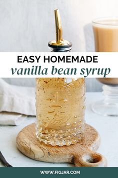 an easy homemade vanilla bean syrup recipe