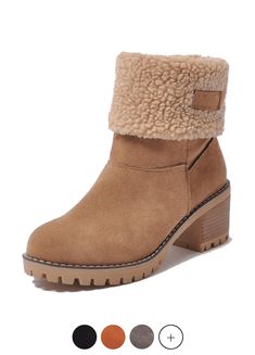 Emily Boots | Women's Winter Boots Comfortable | Ultra Seller Shoes Botas Western, Cheap Boots, Warm Snow Boots, Warm Boots, Slip On Boots, High Heel Boots Ankle, Snow Boots Women, Winter Snow Boots, Fur Boots