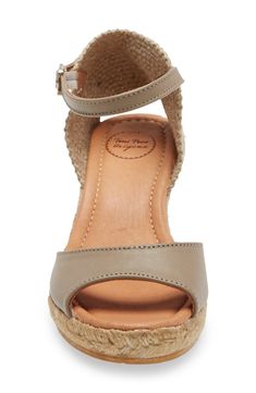 Espadrille detailing puts a beachside spring into your step in this cushioned wedge sandal handcrafted in Spain using traditional techniques. Style Name:Toni Pons Llivia Wedge Sandal (Women). Style Number: 5804128. Taupe Leather, Wedge Sandal, Sandal Women, Traditional Techniques, Height Adjustable, Women Style, Wedge Sandals, Ankle Strap, Womens Sandals