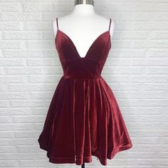 Simple A Line V Neck Velvet Burgundy Short Homecoming Party Dress on Storenvy Winter Formal Dresses Short, Wedding Cocktail Dresses, Quince Court, Short Homecoming Dresses Black, Velvet Homecoming Dress, Homecoming Dresses 2022, Burgundy Homecoming Dress, Damas Dresses, Prom Dress Burgundy