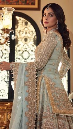 Asian Wedding Dress Pakistani, Nikah Outfit, Outfits Trending, Desi Wedding Dresses, Dressing Ideas, Asian Bridal Dresses, Asian Wedding Dress, Bridal Dresses Pakistan, Gaun Fashion