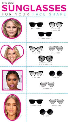 Womens Sunglasses Face Shape, Updo Easy, Hairstyles Anime, Sunglasses For Your Face Shape, Ashley Green, Face Shapes Guide, Round Face Sunglasses