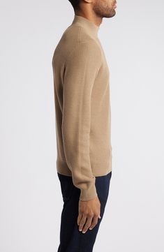 Feel the polish of this staple sweater designed with a high neckline and slightly dropped shoulders. Mock neck Long sleeves 50% lyocell, 50% cotton Machine wash, dry flat Made in Turkey Sweater Design, Mock Neck Sweater, Wool Blend Sweater, High Neckline, Neck Sweater, Mock Neck, Wool Blend, Nordstrom, Long Sleeves