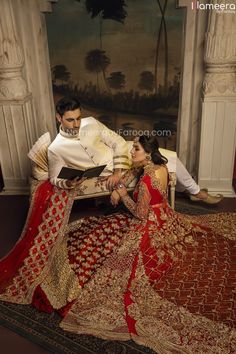 red lehenga choli Lehenga With Jacket, Sea Green Lehenga, Nameera By Farooq, Embroidered Outfit, Red Bridal Lehenga, Bridal Maxi Dress, Pakistani Lehenga, Golden Gown, Net Gowns